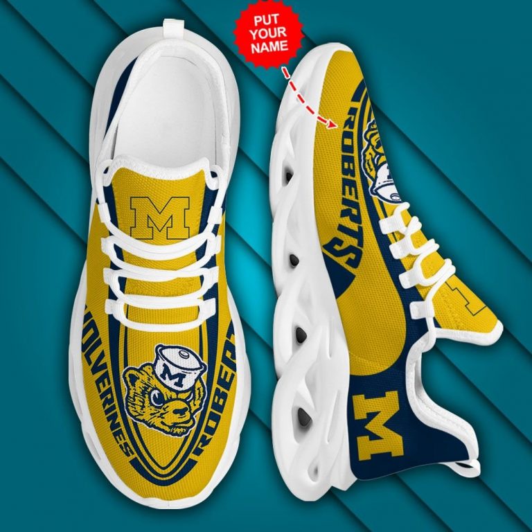 Personalized Michigan Wolverines clunky max soul shoes 13