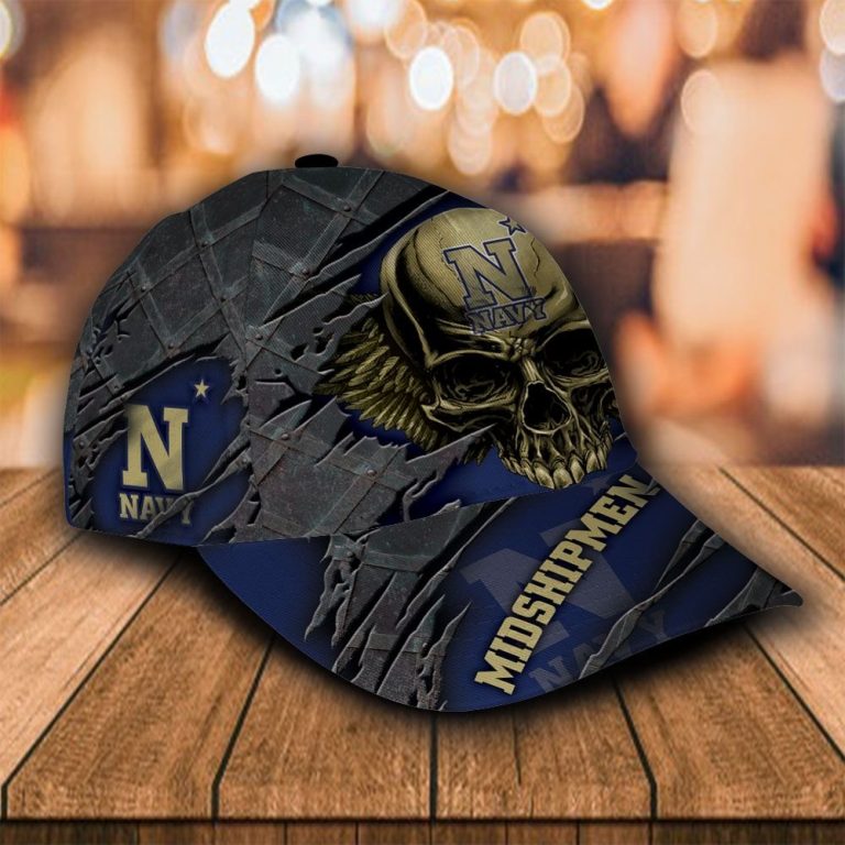 NEW Navy Midshipmen custom Personalized name skull cap hat 12