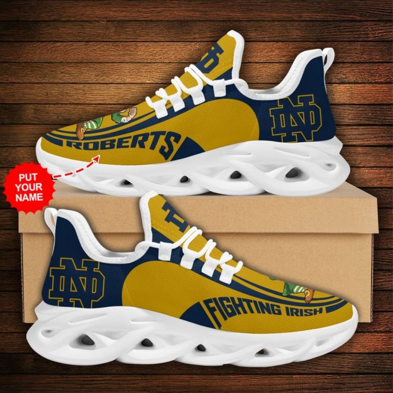 Personalized Notre Dame Fighting Irish clunky max soul shoes 12