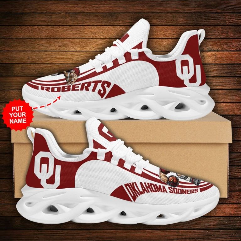 Personalized Oklahoma Sooners clunky max soul shoes 12