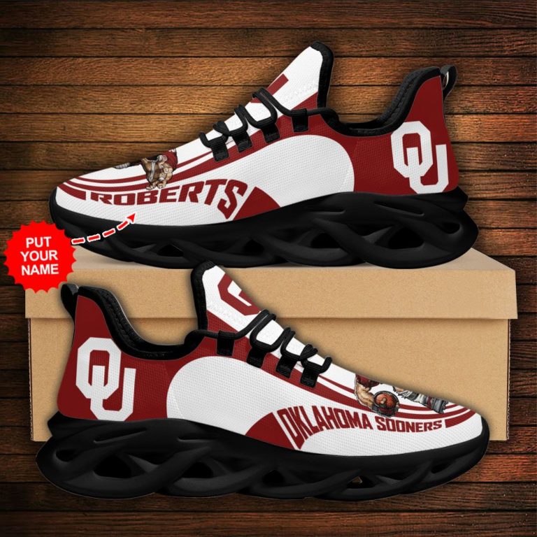 Personalized Oklahoma Sooners clunky max soul shoes 10