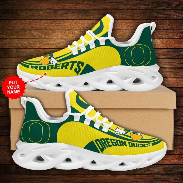 Personalized Oregon Ducks clunky max soul shoes 12