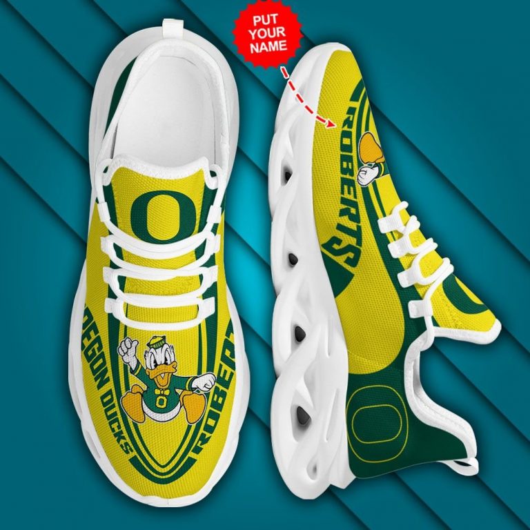 Personalized Oregon Ducks clunky max soul shoes 13