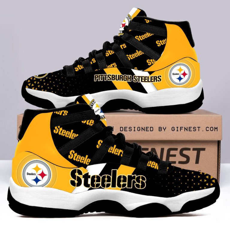 Pittsburgh Steelers logo Air Jordan 11 sneaker shoes 10