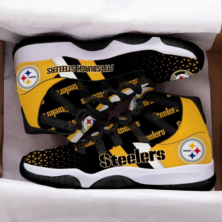 Pittsburgh Steelers logo Air Jordan 11 sneaker shoes 11