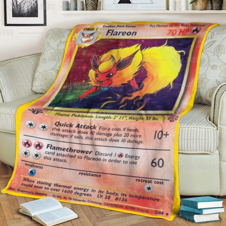 Hot Pokemon Flareon Blanket 8