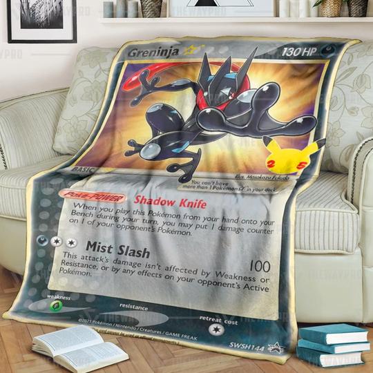 Pokemon Greninja Star Blanket 4
