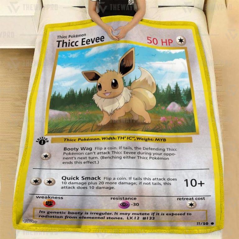 NEW Thicc Eevee Pokemon Blanket 8