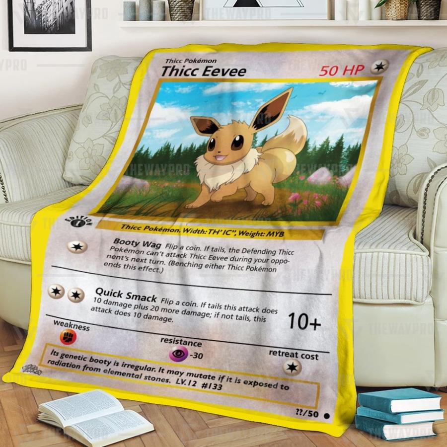 NEW Thicc Eevee Pokemon Blanket 10