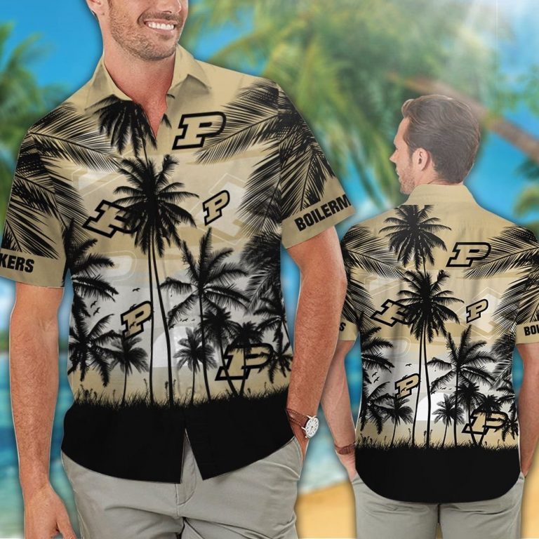 Purdue Boilermakers Tropical hawaiian shirt 12