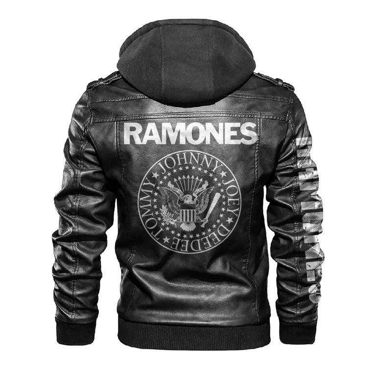 Ramones band custom personalized name leather jacket 10