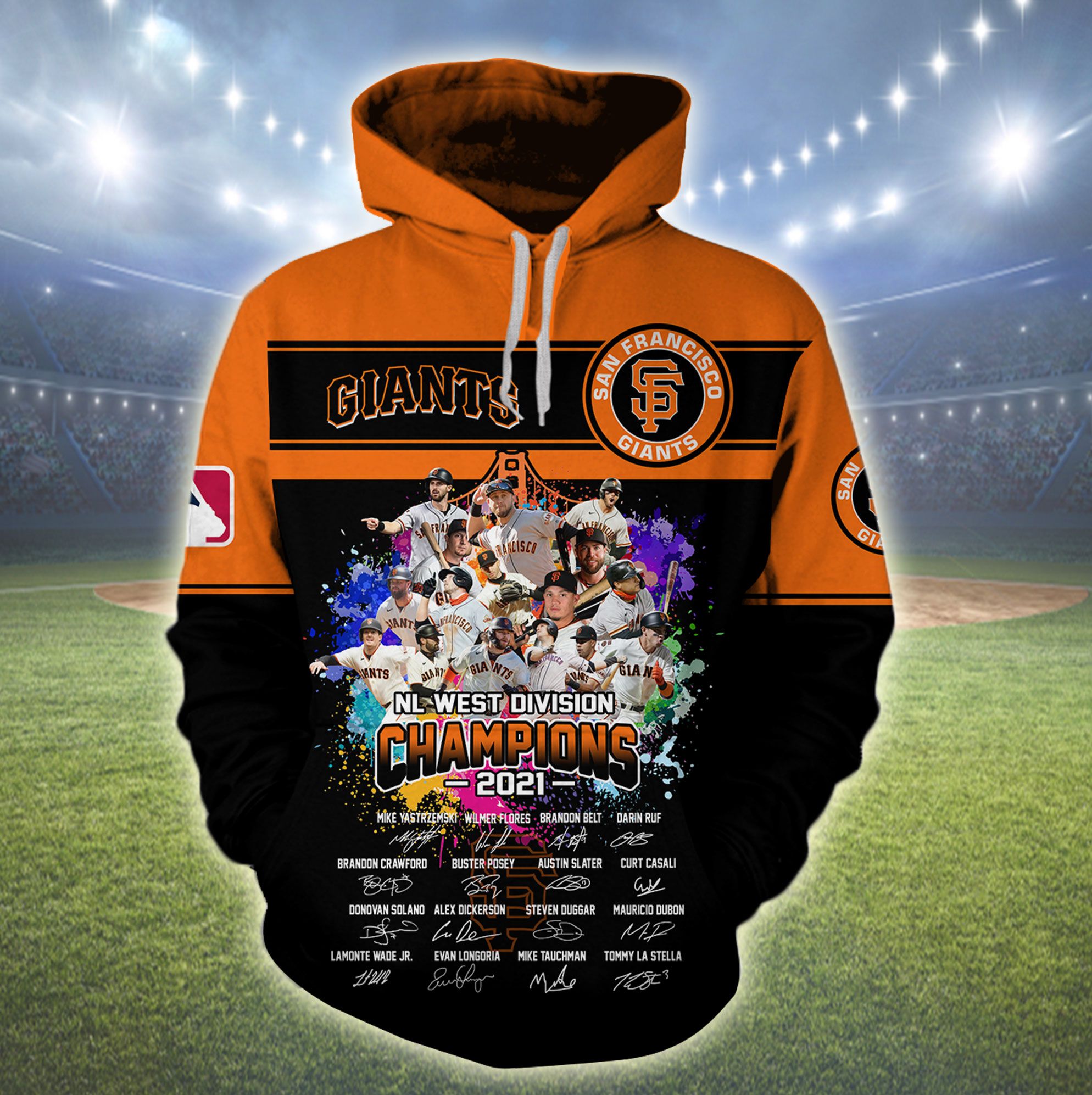 San Francisco Giants MLB Champions 2021 3d hoodie, hoodie mask 23