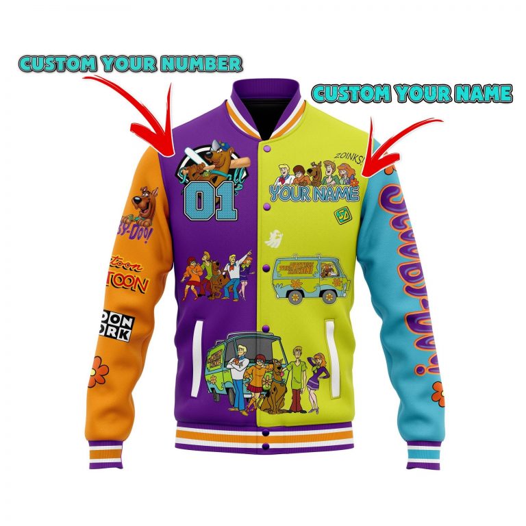 Scooby-Doo cartoon custom baseball jacket 10
