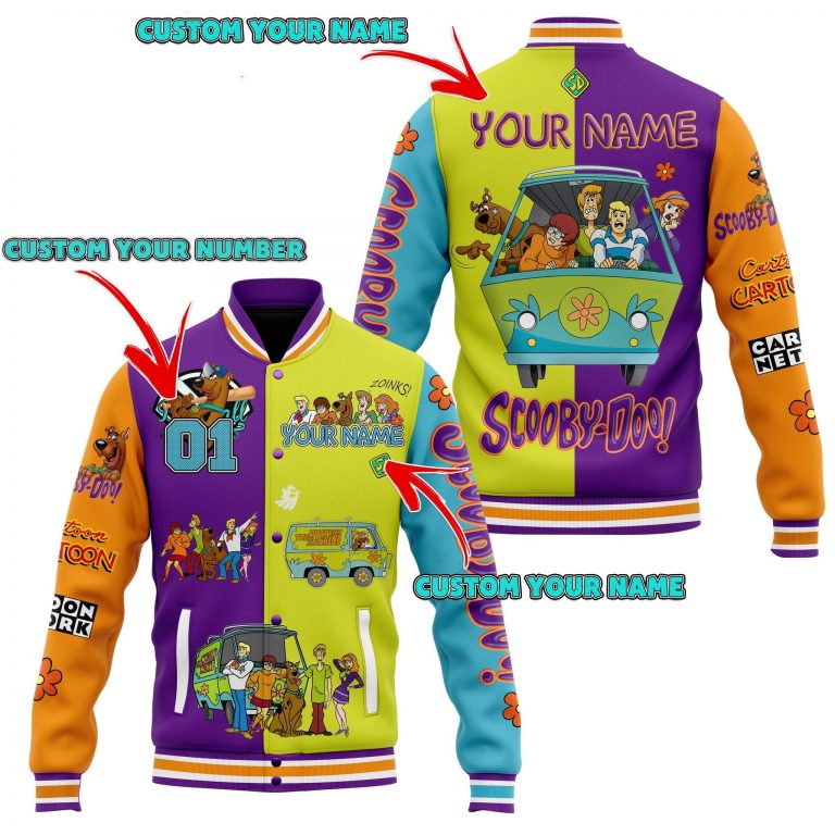Scooby-Doo cartoon custom baseball jacket 8