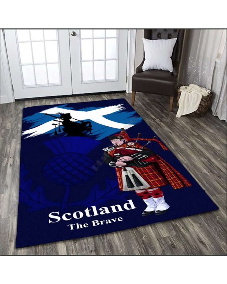 Scotland the brave man rug 15