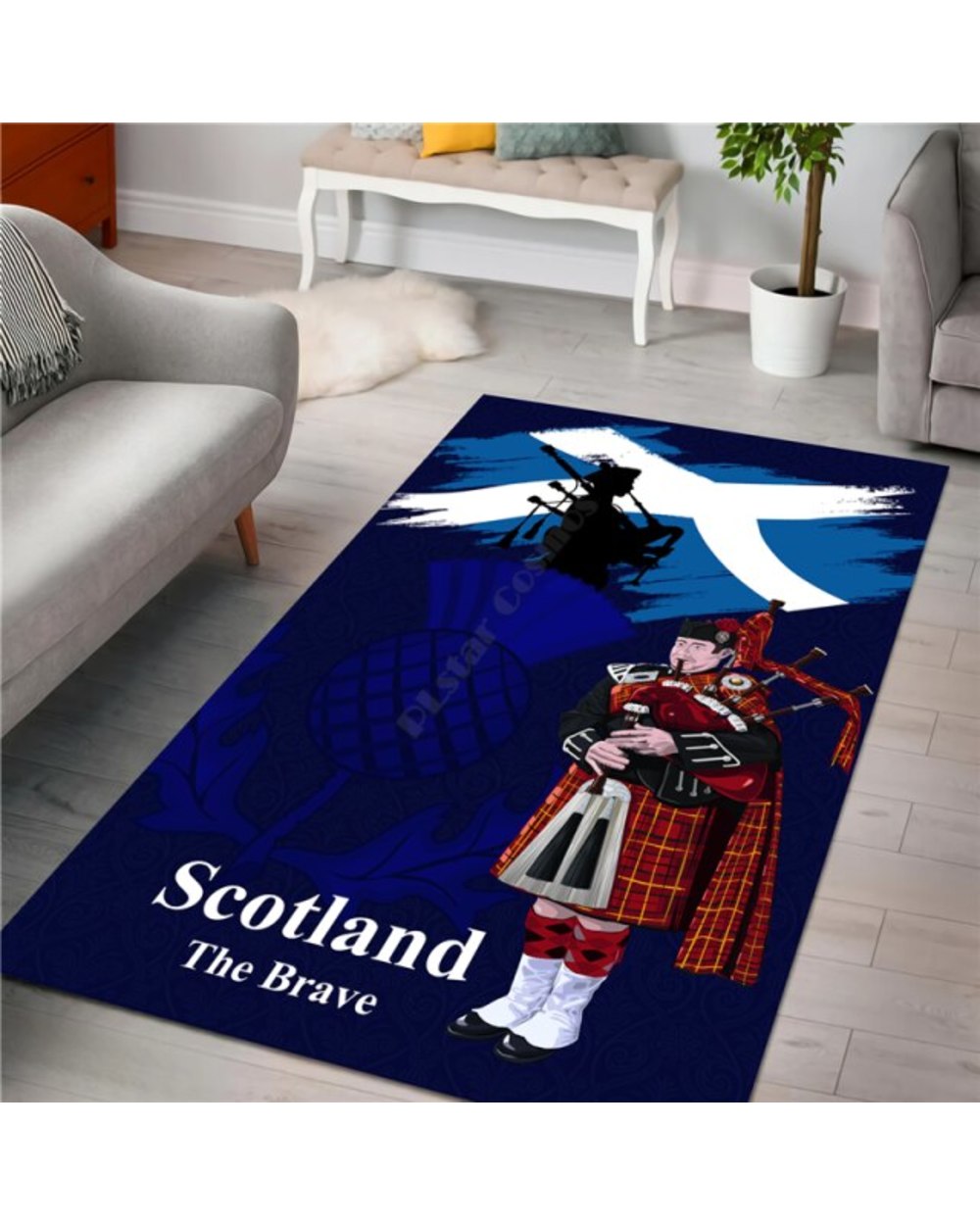 Scotland the brave man rug 5