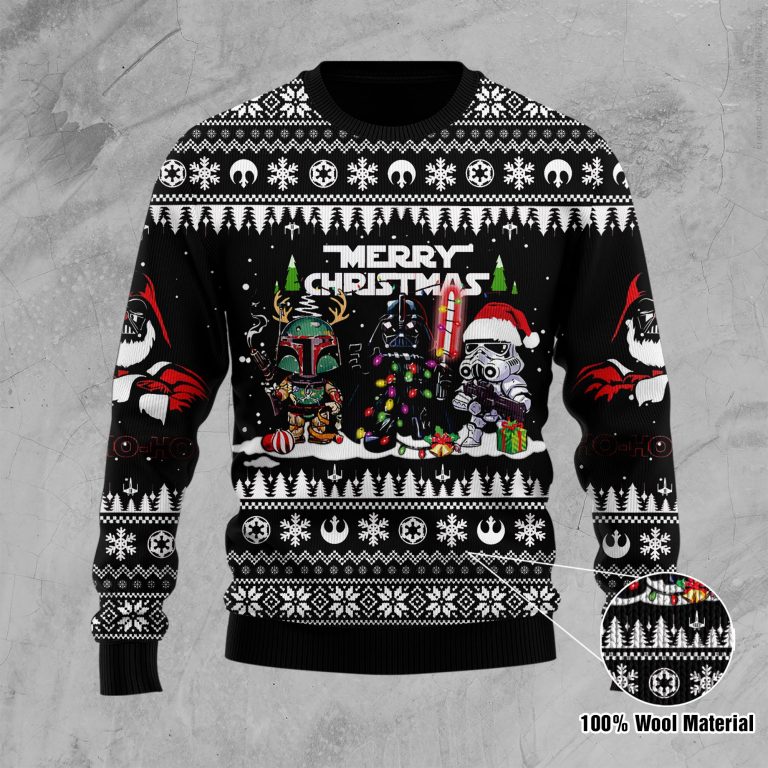 Star Wars Boba Fett Darth Vader Stormtrooper Christmas sweater 10