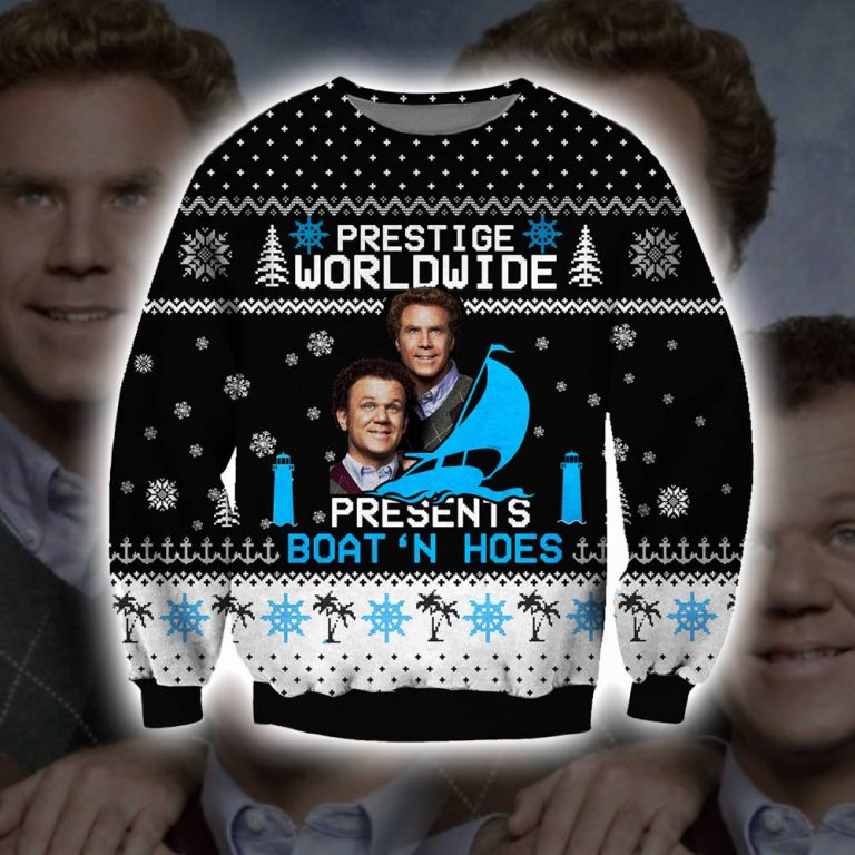 Step brothers Prestige Worldwide Presents Boats N Hoes ugly sweater, sweatshirt 8