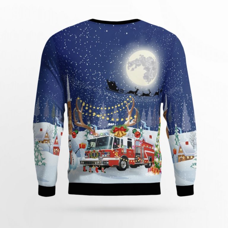 Texas Abilene Fire Station Christmas night ugly sweater 15