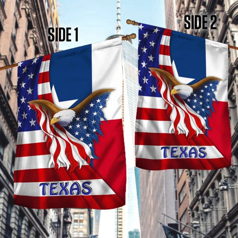 Texas Eagle American flag 18