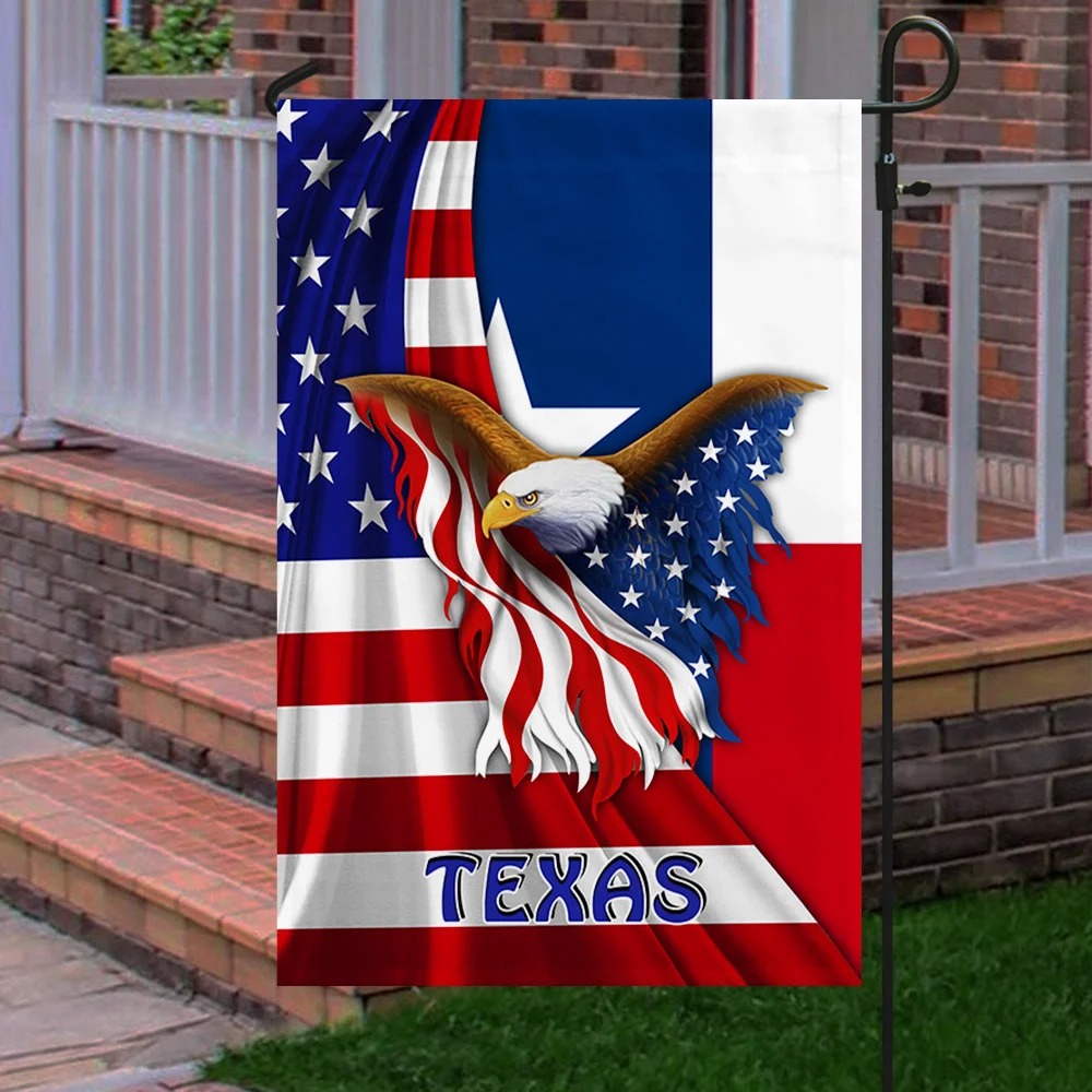 Texas Eagle American flag 10