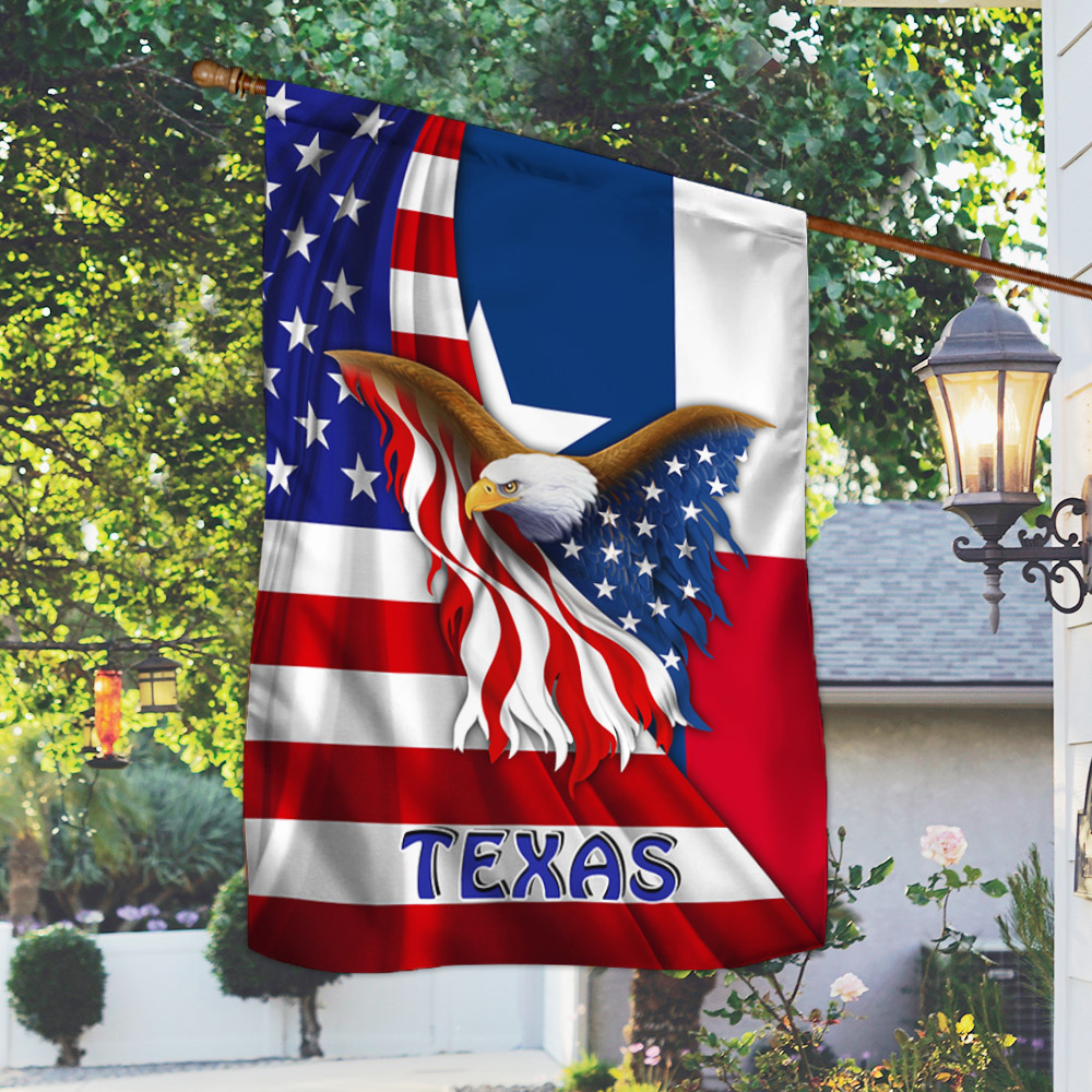 Texas Eagle American flag 6