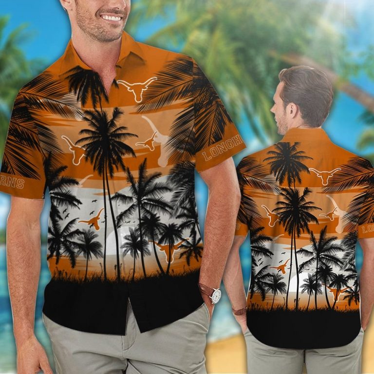 Texas Longhorns football Tropical hawaiian shirt 12