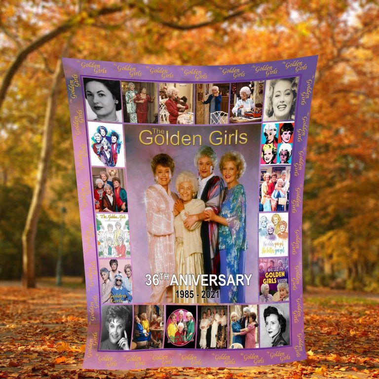 The Golden Girls 36th Anniversary thank you for being a friend fleece blanket 12