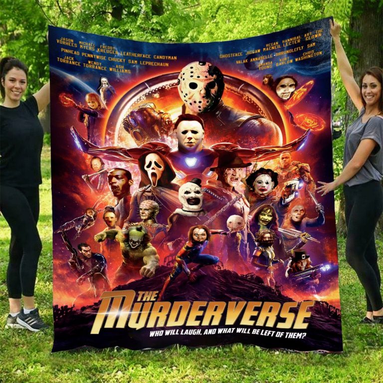 The Murderverse Avengers who will laugh and what will be left of them horror characters quilt blanket 7