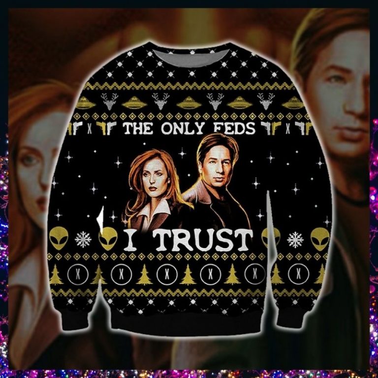 The X-Files Only Feds I Trust ugly sweater, sweatshirt 8