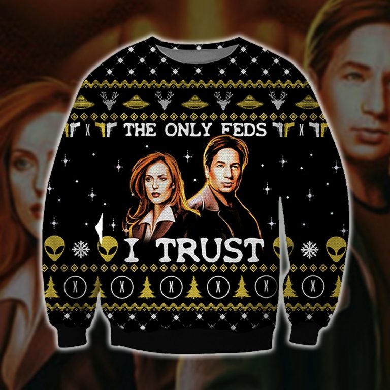 The X-Files Only Feds I Trust ugly sweater, sweatshirt 10