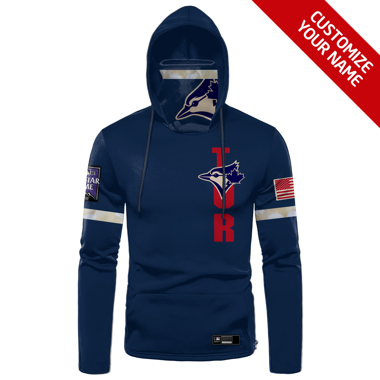Toronto Blue Jays custom name and number 3d hoodie, hoodie mask 12