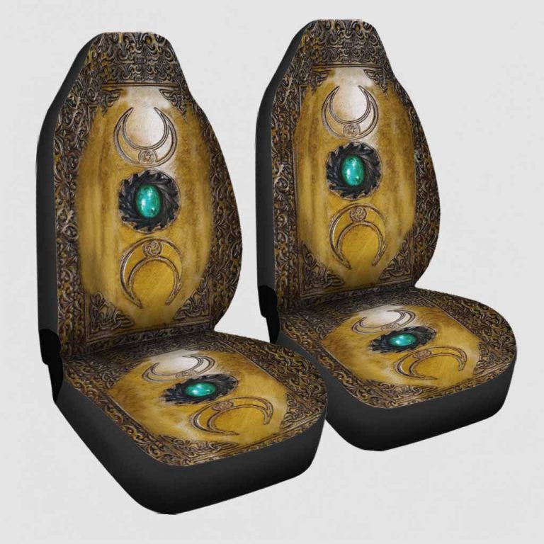 Triple Moon Third Eye Witch Seat Cover 12
