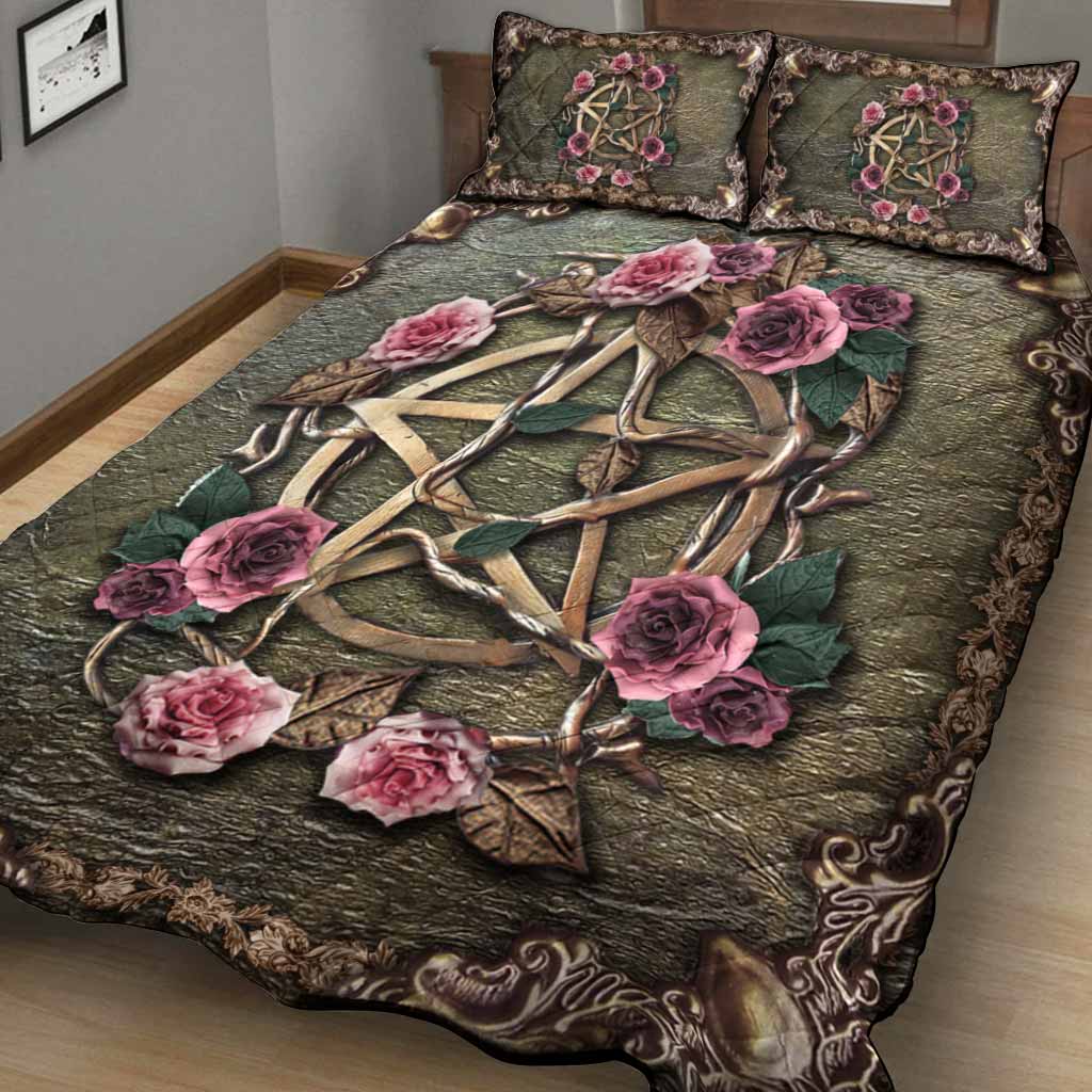 Witch Mystical 3D Pattern Print Quilt bedding Set 7