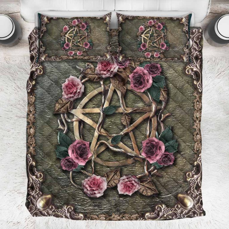 Witch Mystical 3D Pattern Print Quilt bedding Set 17