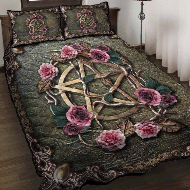 Witch Mystical 3D Pattern Print Quilt bedding Set 18