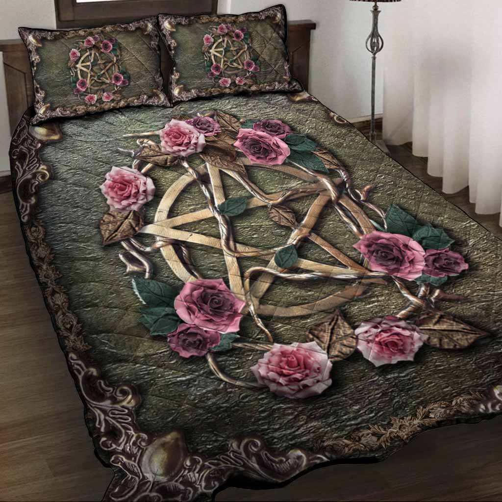 Witch Mystical 3D Pattern Print Quilt bedding Set 6