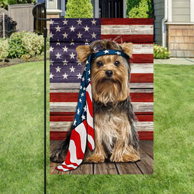 Yorkshire Terrier American flag 16