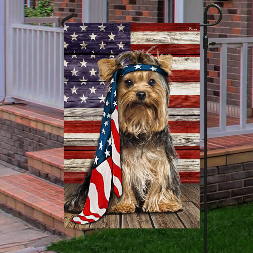 Yorkshire Terrier American flag 5