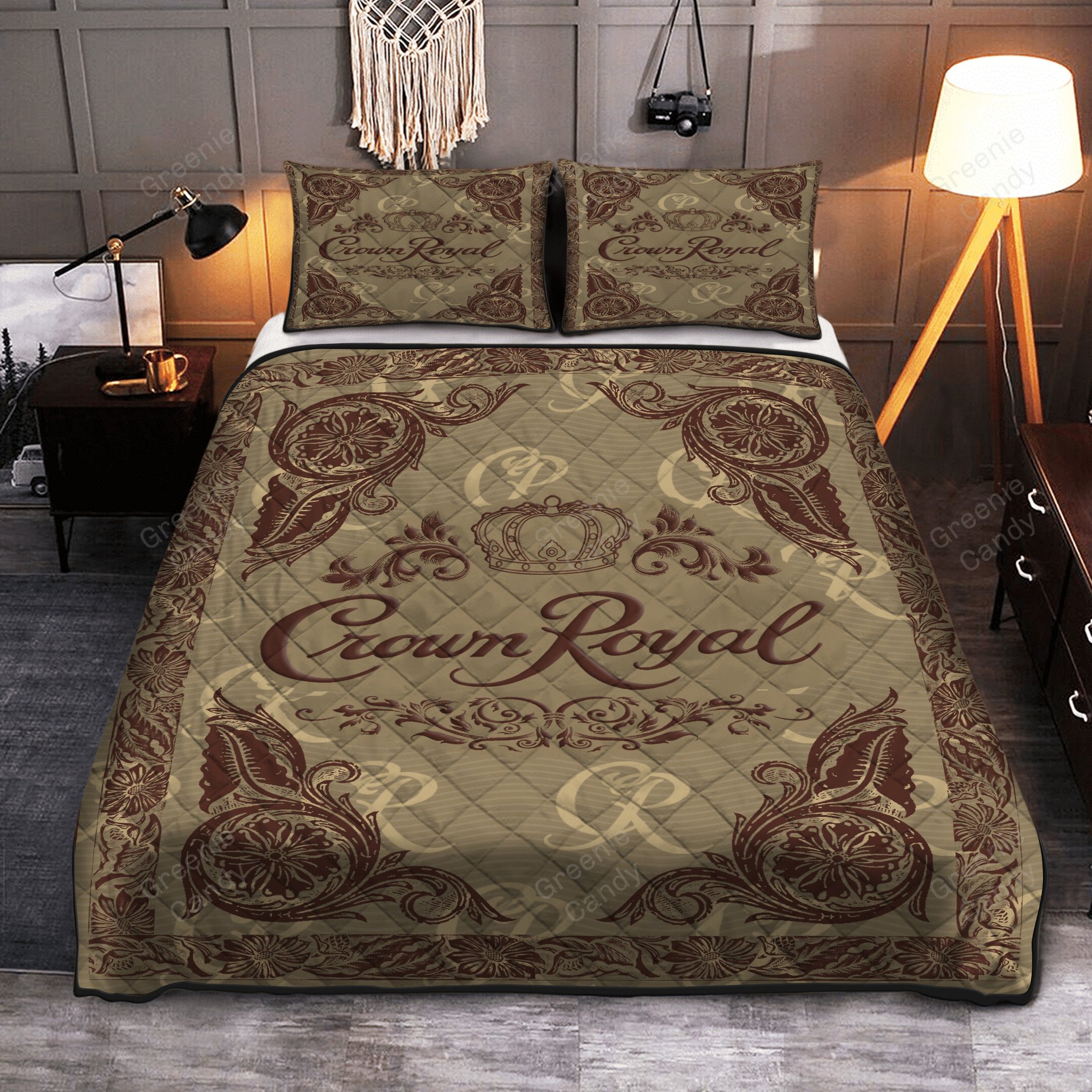 NEW Crown Royal Vanilla Whiskey Bedding Set 3