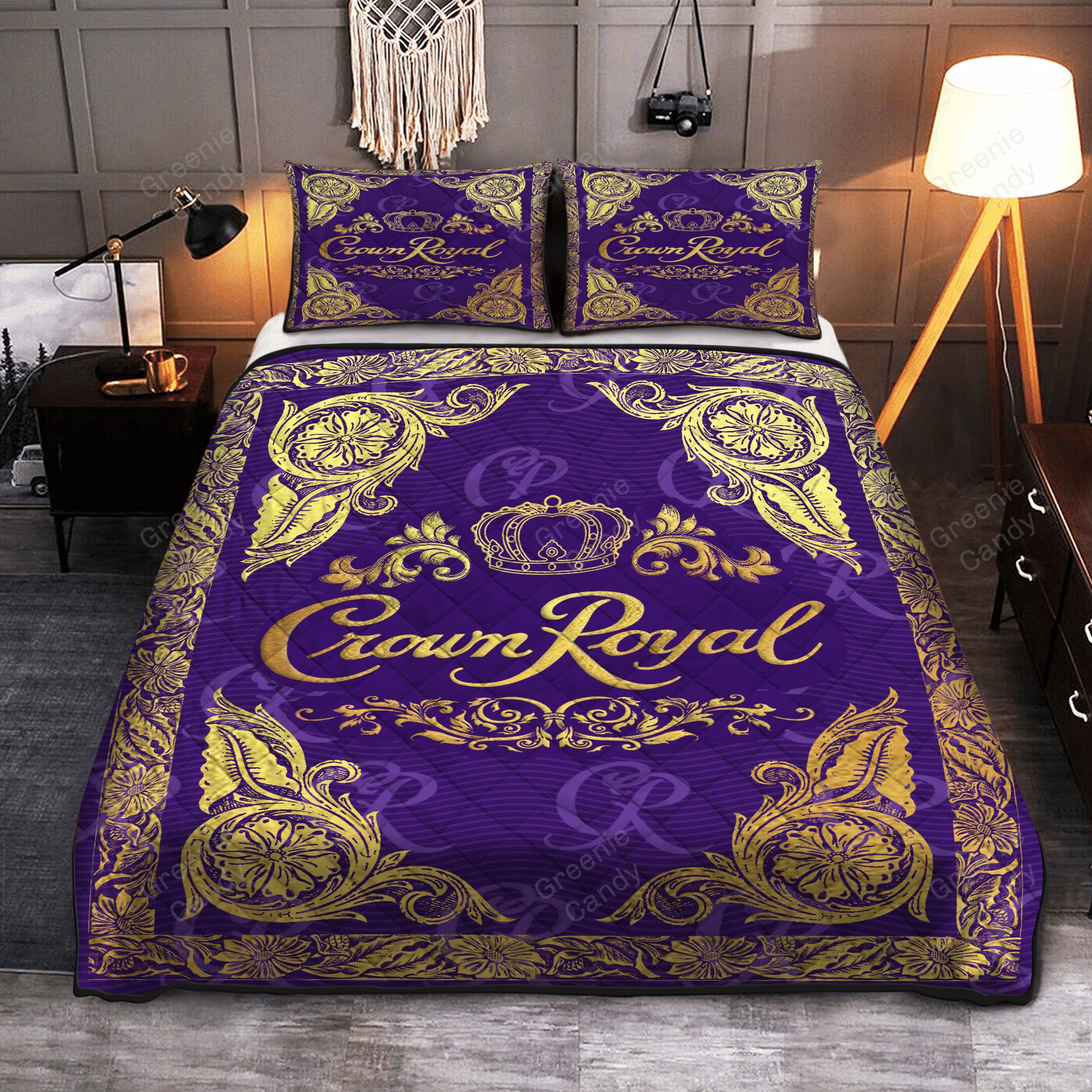 NEW Crown Royal Deluxe Whiskey Bedding Set 4