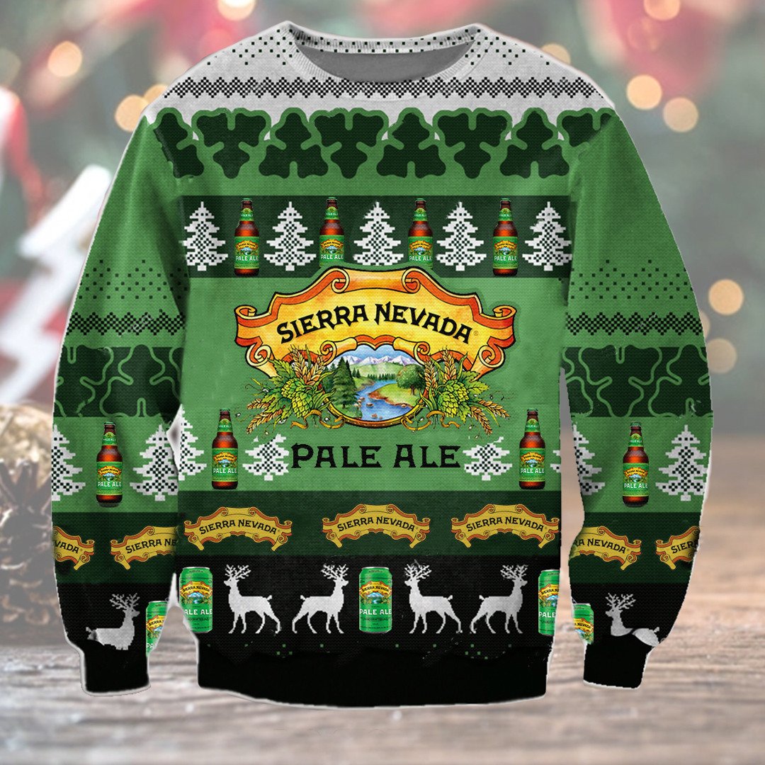 NEW Sierra Nevada Pale Ale Beer ugly Christmas sweater 1