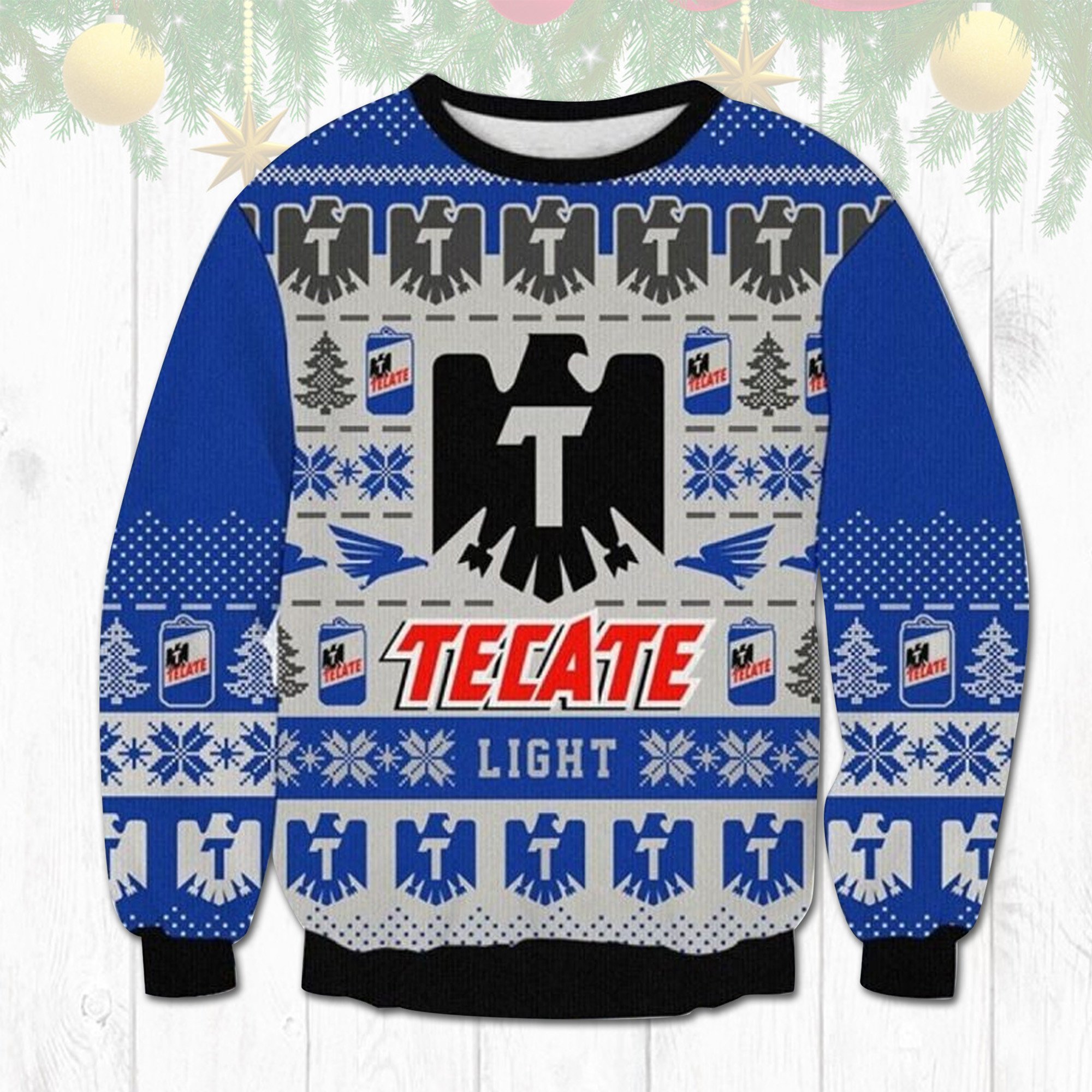 NEW Tecate Light Beer ugly Christmas sweater 7