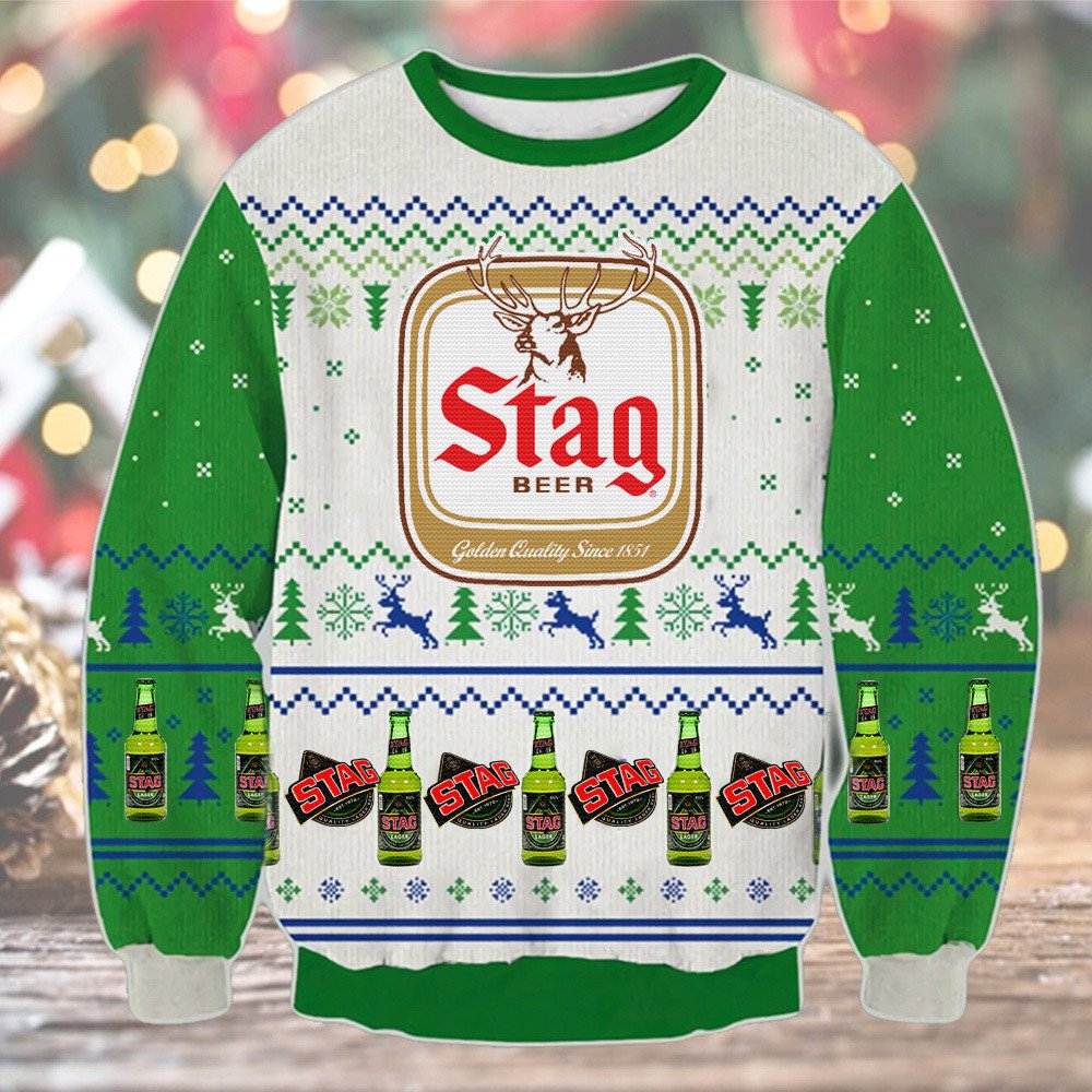 NEW Beer Golden Quality Since 1851 ugly Christmas sweater 1