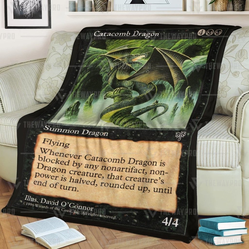 NEW Catacomb Dragon Magic The Gathering Blanket 1