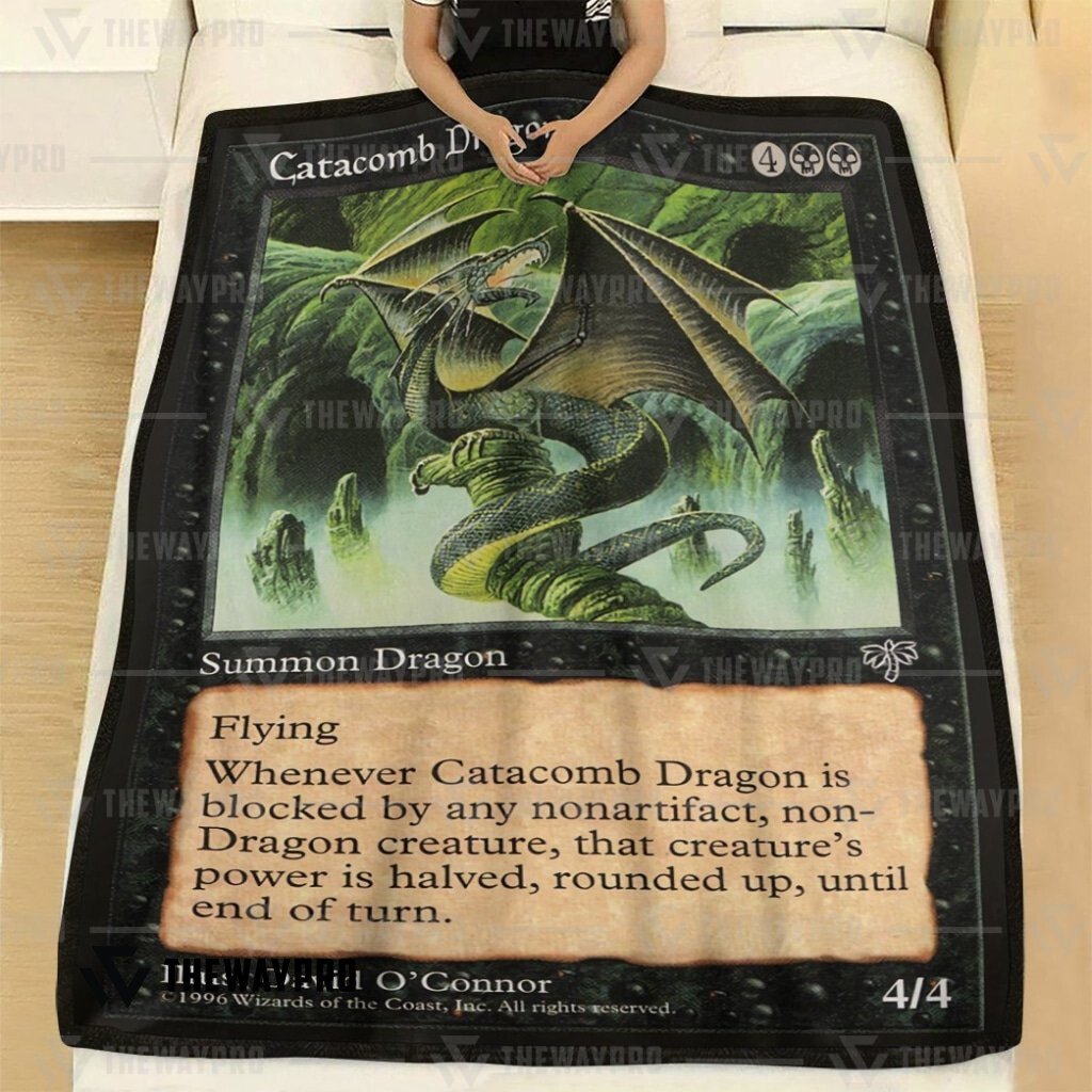 NEW Catacomb Dragon Magic The Gathering Blanket 2