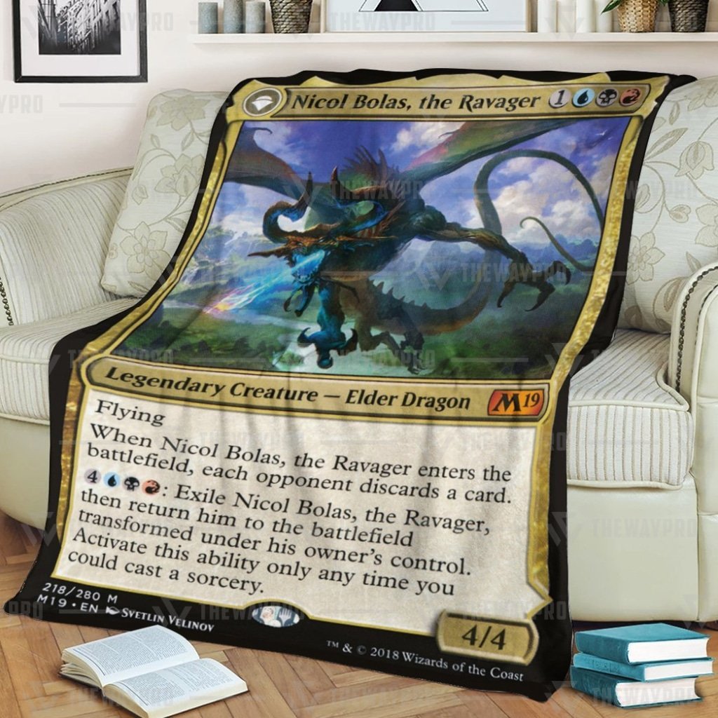 HOT Nicol Bolas, The Ravager Magic The Gathering Blanket 8