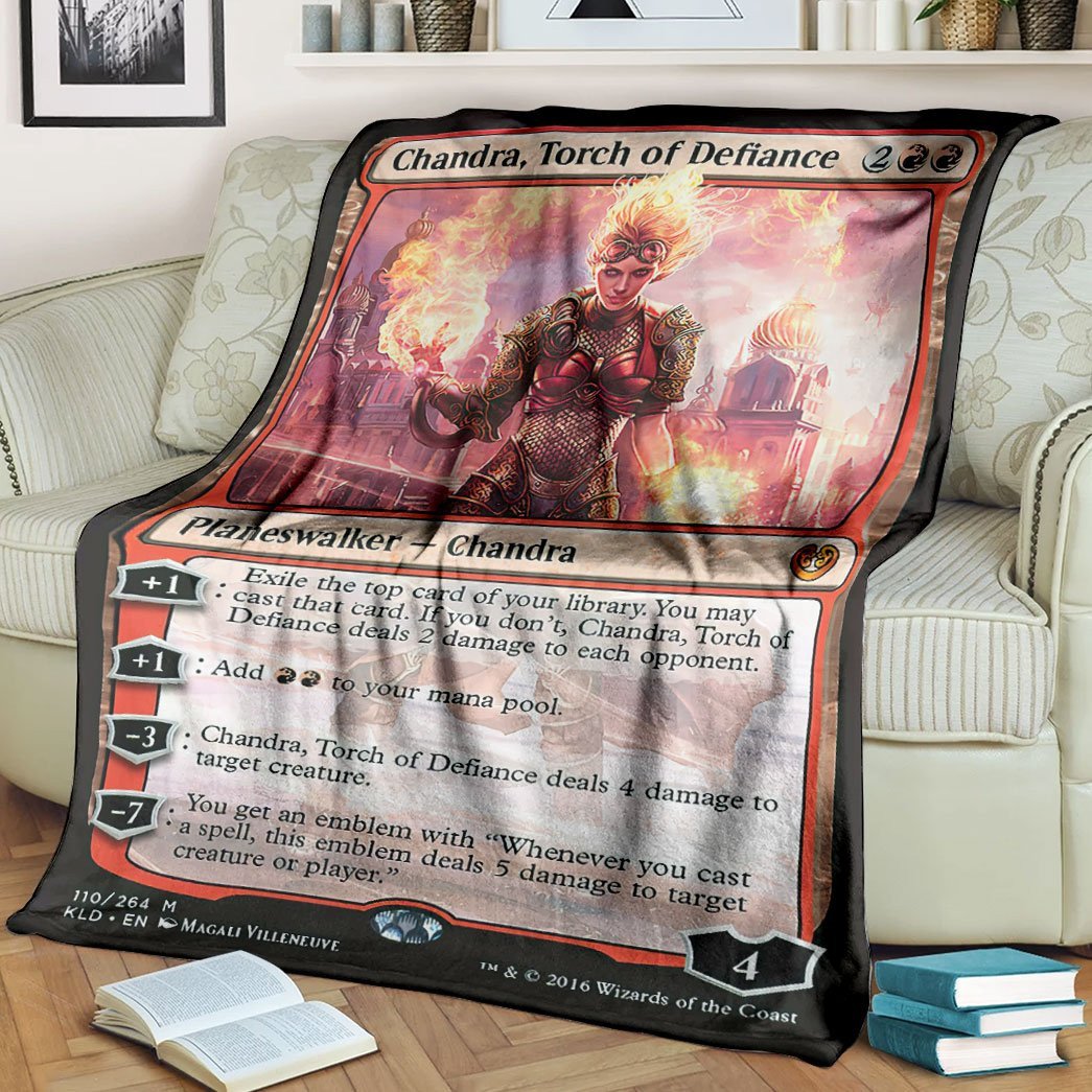 HOT Chandra, Torch of Defiance Magic The Gathering Blanket 10