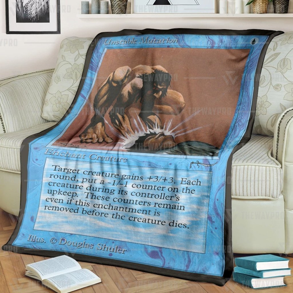 NEW Unstable Mutation Magic The Gathering Blanket 10