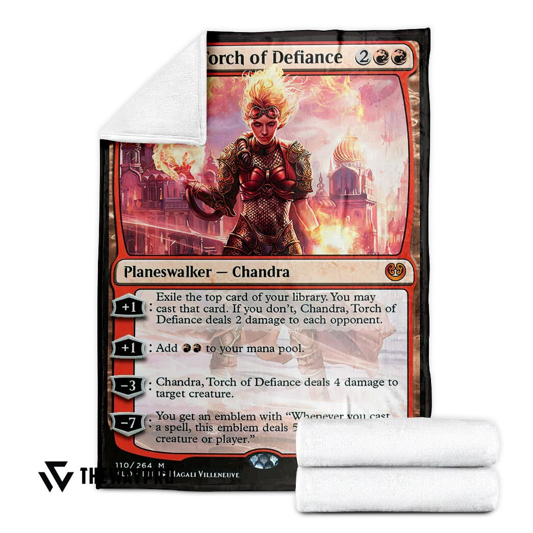 HOT Chandra, Torch of Defiance Magic The Gathering Blanket 3